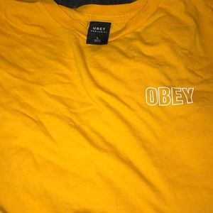 OBEY yellow long sleeve
